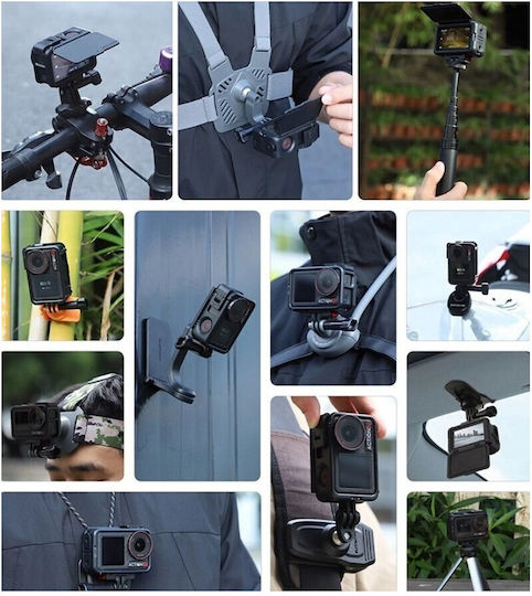Frame Mount Cover + Protector Dji Osmo Action 5 Pro 4 3 Bk941