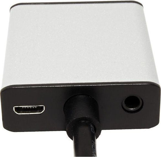 Av Value Adapter HDMI D-sub VGA + 3.5mm Jack Silver 12.99.3119