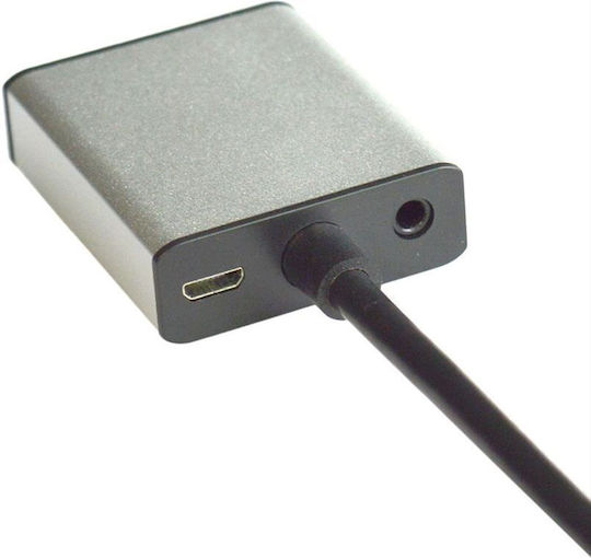 Av Value Adapter HDMI D-sub VGA + 3.5mm Jack Silver 12.99.3119