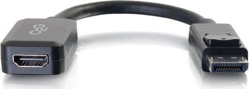 Адаптер Av C2g C2g 20.3 см Displayport към HDMI адаптер DP HDMI адаптер 1080p черен мъжки женски видео адаптер Displayport мъжки HDMI женски екраниран черен