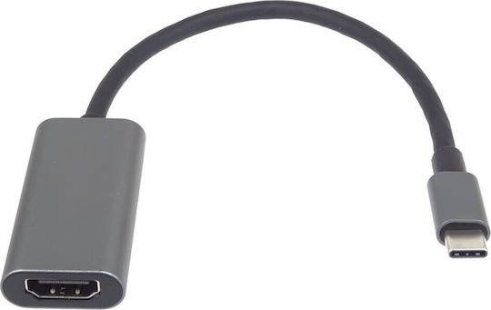 Προσαρμογέας Usb Premiumcord Premiumcord Μετατροπέας Usb-c Hdmi Ανάλυση 4k Full Hd 1080p Μεταλλική Θήκη