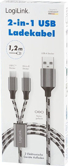 LogiLink Regular USB 2.0 Cablu USB-C bărbătesc - USB-C 1.2m