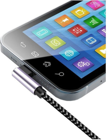 Techly USB 2.0 Cable USB-C male - USB-C PD Ασημί 2m