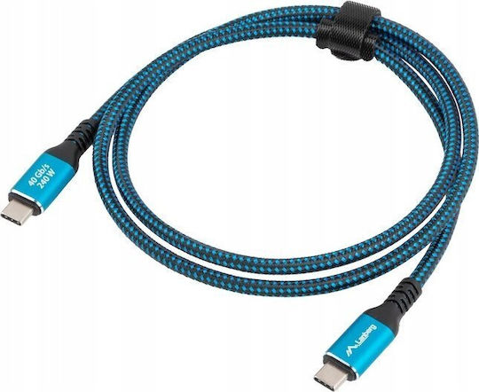 Lanberg USB 4 Video Cable USB-C Male - USB-C 240W Black 1.5m