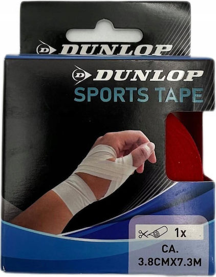 Dunlop Αυτοκόλλητη Αθλητική Ταινία 3.8cm x 7.3m Κόκκινη