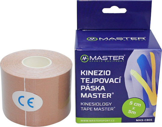 Master Лента за физиотерапия 5см x 5м Кафяв