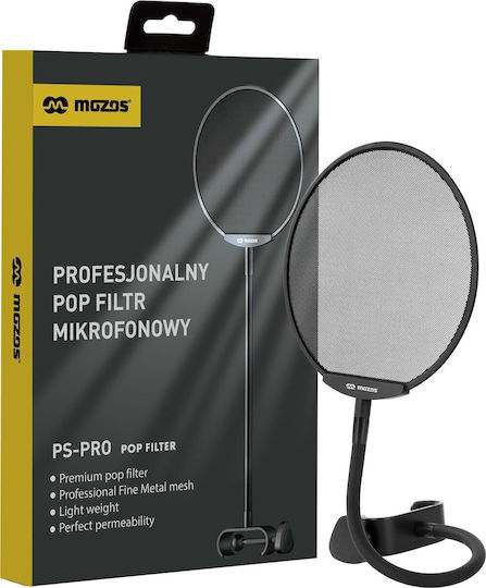 Mozos Mozos Black Microphone Stand Arm 80 Cm Sb41 + Ps-pro Microphone Pop Filter