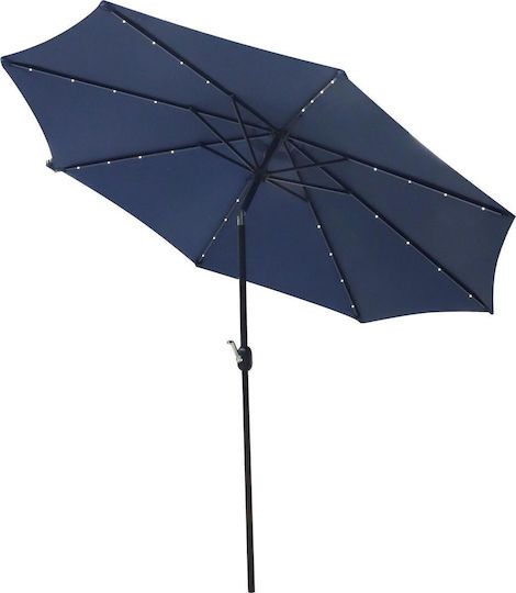 Circular Plastic Blue Garden Parasol Φ3m