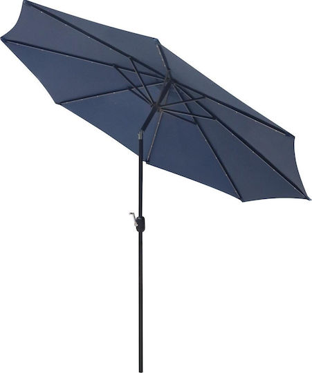 Circular Plastic Blue Garden Parasol Φ3m