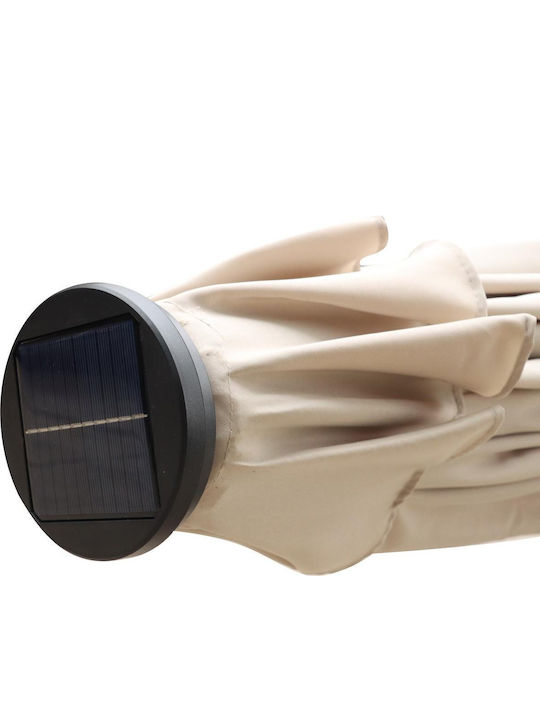 Umbrelă Rotundă Din Plastic Bej Φ3m