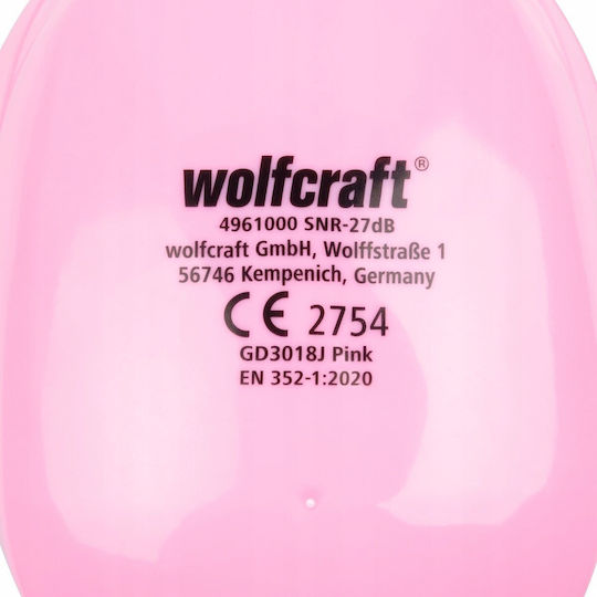 Wolfcraft Copii Protecții auditive în culoarea Roz 2buc