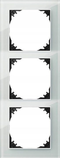 Elektro Plast Switch Frame 3 Positions Horizontal Installation in White Color 3873-62