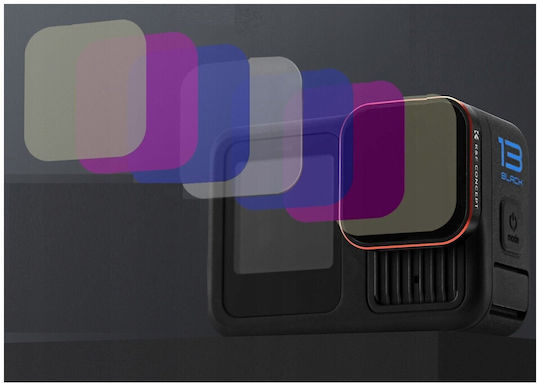 Set Filtre 4-în-1 Gri ND ND4 ND8 ND16 Polarizant PL GoPro Hero 4K Sku.2333