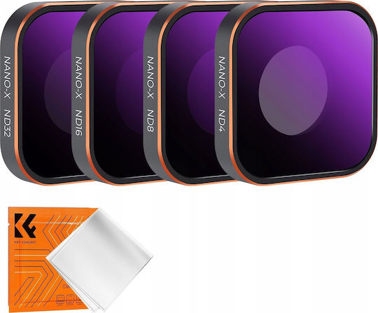 ND Gray Filter Set 4 1 Nd4 Nd8 Nd16 Nd32 Gopro Hero 13 12 11 10 9 Sku.2320