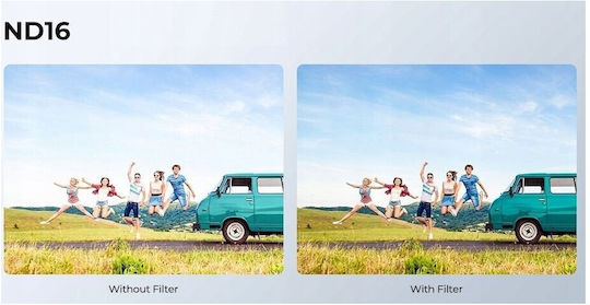 Set Filtre 4-în-1 Gri ND ND4 ND8 ND16 Polarizant PL GoPro Hero 4K Sku.2333