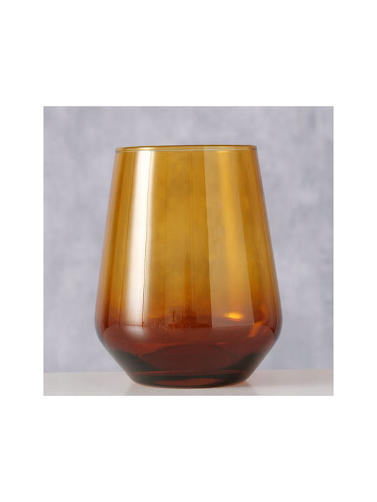 Boltze Glas Wasser aus Glas in Honig Farbe 425ml