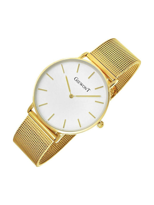 Giewont Women's Watch with Gold Metal Bracelet