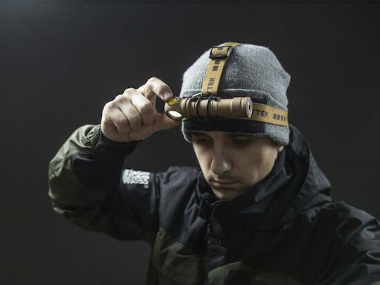 Armytek Pro Επαναφορτιζόμενος Φακός Κεφαλής LED Wizard C2