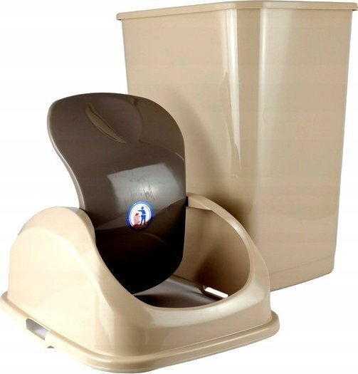 Katex Plastic Beige 5L Waste Bin