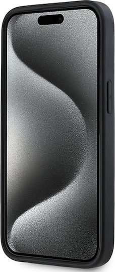 DKNY Repeat Pattern Umschlag Rückseite Kunststoff Schwarz (iPhone 15)