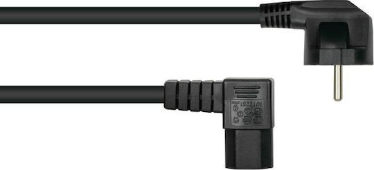 Alcasa IEC C15 - IEC C15 Power Cable 1.8m Black