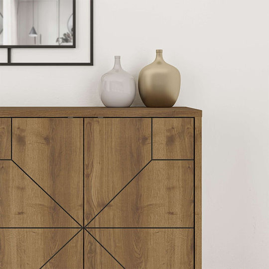 Sideboard Giacomo Wooden Light Brown 123x35x77.4cm