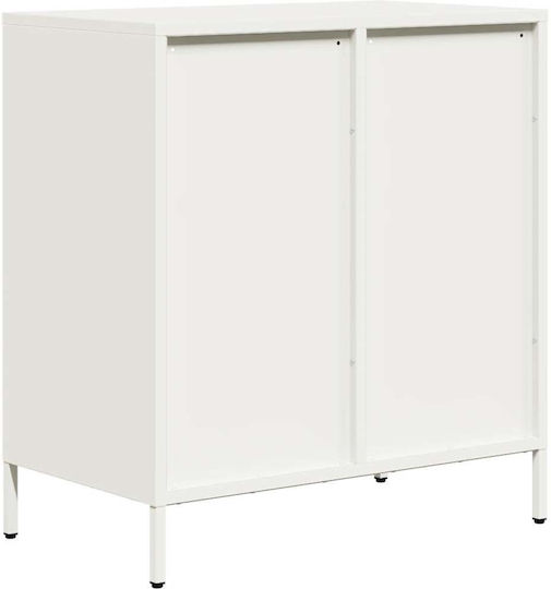 Μπουφές από Μέταλλο με Συρτάρια Λευκό 68x39x73.5cm