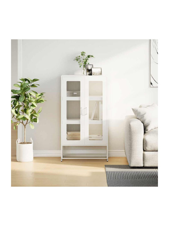 Sideboard made of Metal White 68x39x123cm