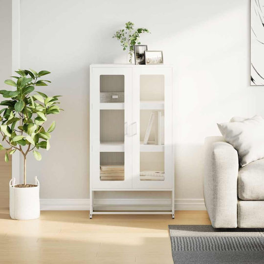 Sideboard made of Metal White 68x39x123cm