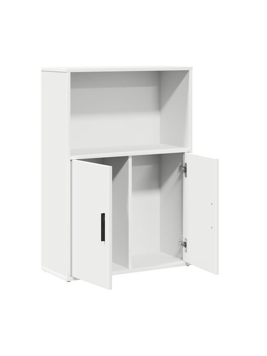 Μπουφές Ξύλινος Λευκό 60x24x85cm