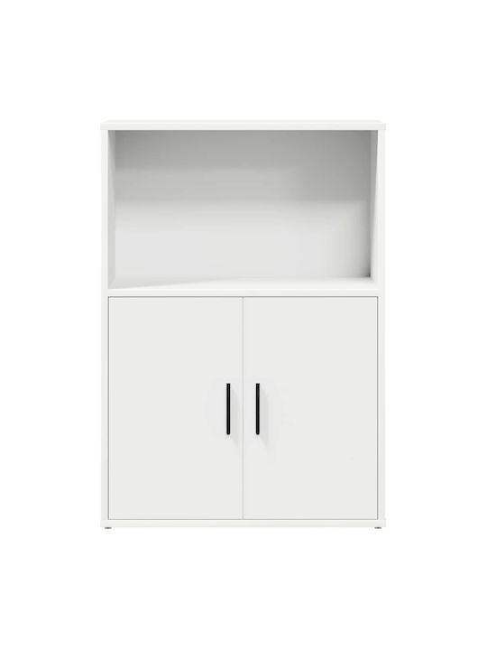 Μπουφές Ξύλινος Λευκό 60x24x85cm