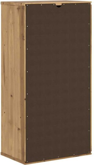 Sideboard made of Solid Wood with Drawers Coffee 40x24x79cm