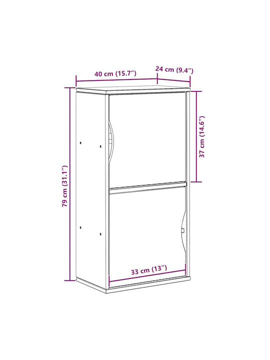 Мебели за съхранение Pine 40x24x79см