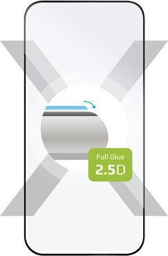 Fixed 2.5D Full Face Tempered Glass Μαύρο (iPhone 16 Pro)