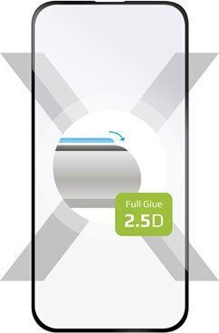 Fixed 2.5D Full Face Tempered Glass Μαύρο (iPhone 16)