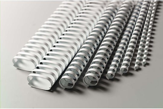 Gbc Plastikbinderücken 6mm Weiß 4028193