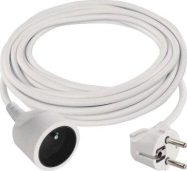 Emos Cablu de prelungire cu role cu lungimea de 7m Diametru 3 x 1.5mm² Albă