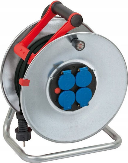 Brennenstuhl Garant Waterproof Extension Reel Cord 3 x 2.5mm²/25m Silver
