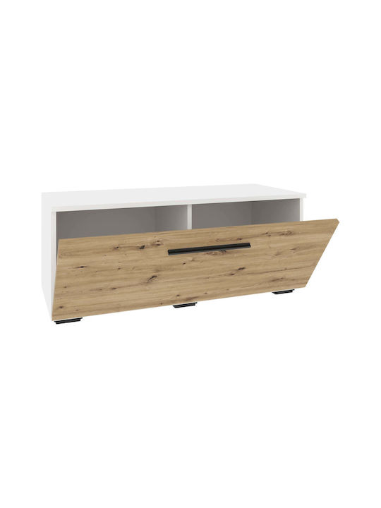 Bufet Kos Alb/stejar Artisan 95x40x39cm