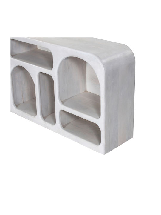 Bufet Handyr din Lemn Masiv Alb 165x35x75cm