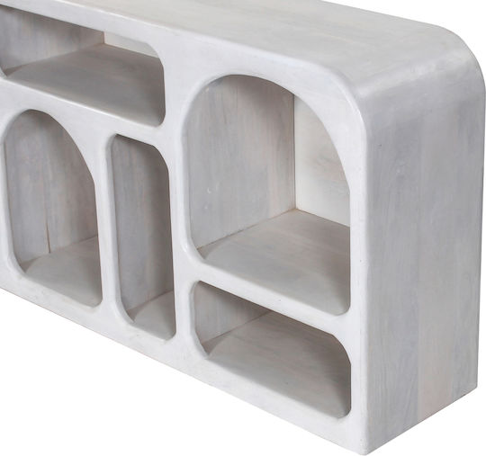 Sideboard Handyr made of Solid Wood White 165x35x75cm