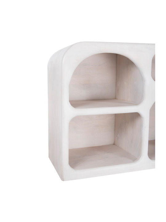 Bufet Handyr din Lemn Masiv Alb 165x35x75cm