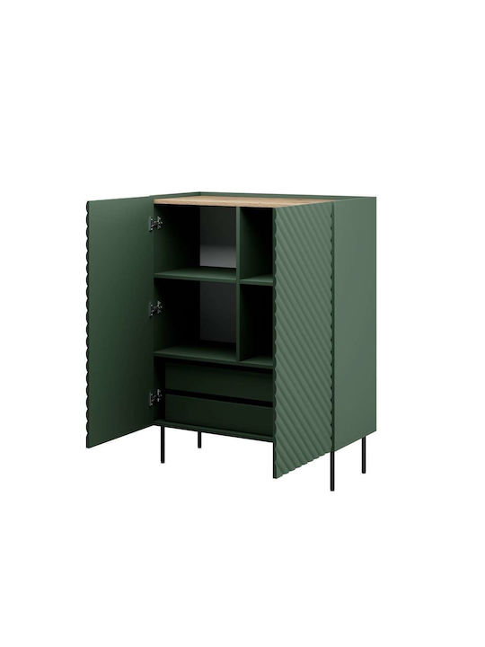 Мебели за съхранение дървен Зелен 98x45x127см