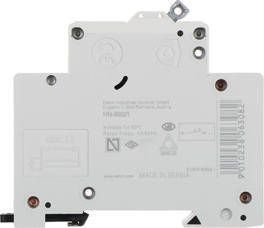 Eaton 1-Pole Panel Push Switch 32A