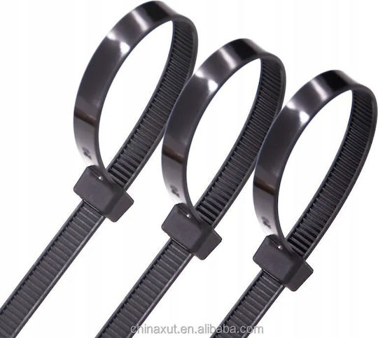 Lean Toys Plastic Cable Ties in Black Colour (1 pcs)