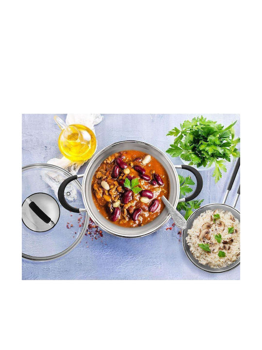 Orion Deep Stainless Steel Pot 2.6lt / 18cm