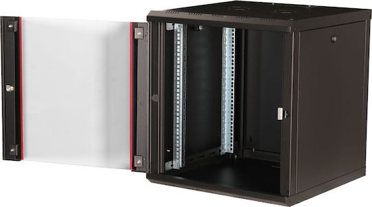 Equip Montat pe perete Cabină Rack 12U 60x60cm Negru