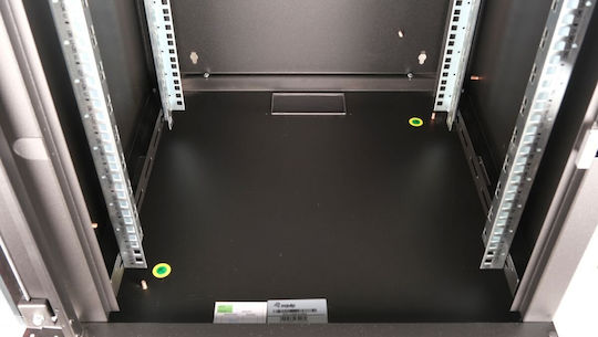 Equip Montat pe perete Cabină Rack 12U 60x60cm Negru