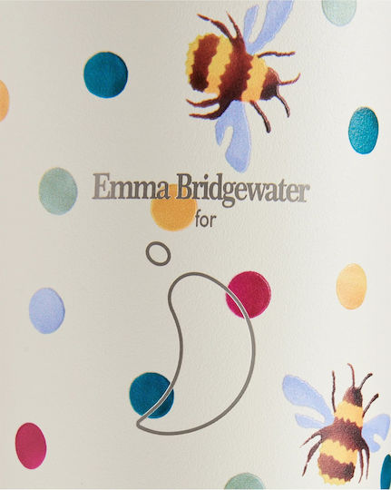 Chilly's Coffee Cup Emma Bridgewater Glass Thermos Stainless Steel BPA Free 340ml Polka Bees with Straw