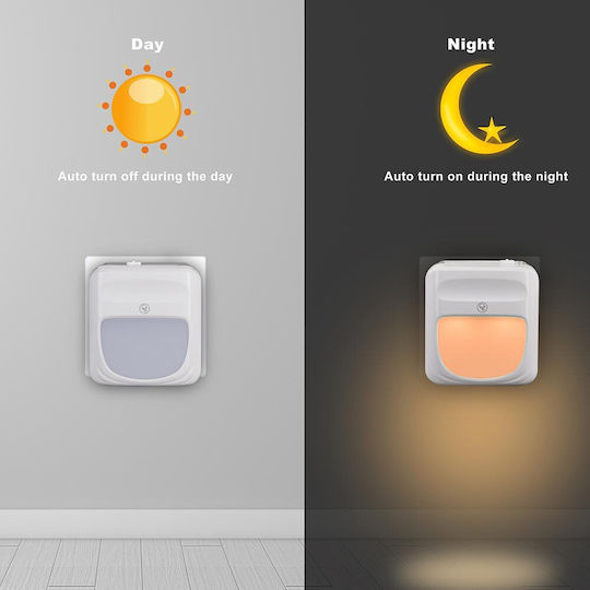 Bakaji LED Night Light Switch with Photocell 1pcs